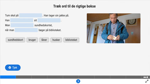 Screenshot af siden med opgave 2