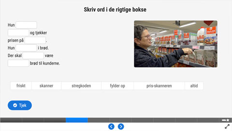 Screenshot Butik Trin 2 Opgave 3