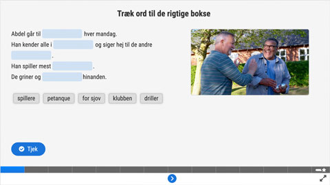 Screenshot af siden med opgave 2