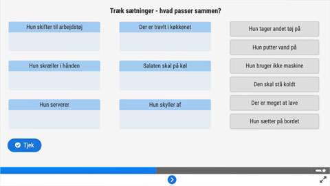 Screenshot Køkken Trin 2 Opgave 1