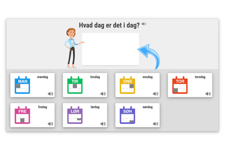 Screenshot af opgaven Min Dag