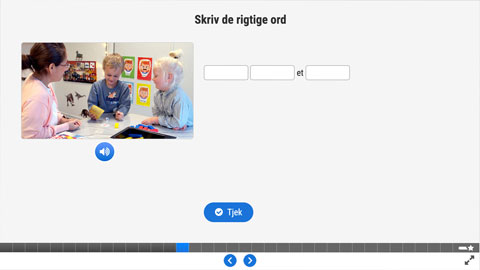 Screenshot af siden med opgave 3