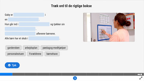 Screenshot af siden med opgave 2