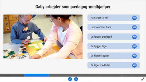 Screenshot af siden med udtale